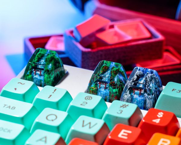 Artisan Keycap, Keycap, keycaps Natural Landscape Resin, Keycap Handmade SA and OEM Keycaps For Cherry MX Mechanical Gaming Keyboard