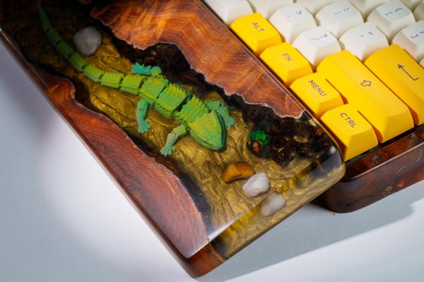 The Armadillo Cave Wrist Rest, Resin Wrist Rest, Keyboard Wrist Rest, Wrist Rest Keyboard, Wooden Wrist Rest, Wrist Rest Resin